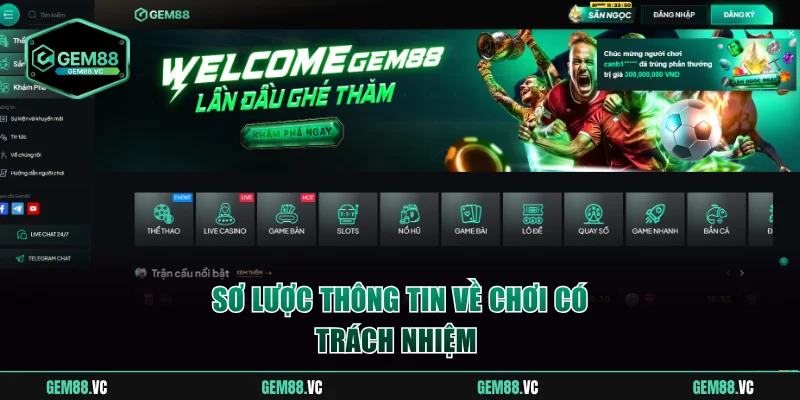 Giới thiệu sơ lược về chơi có trách nhiệm GEM88